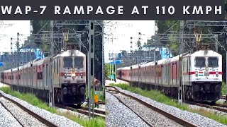 WAP-7 RAMPAGE | Karnataka vs Jaipur SF | RPM vs LGD | 110kmph high speed blast | Indian Railways