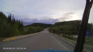 Crossing The Sikanni River, Bc.