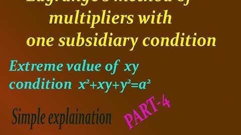 How to get solution of Lagrange
