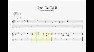 'Epo I Tai Tai E'- guitalele TAB ( Guitar Pro)