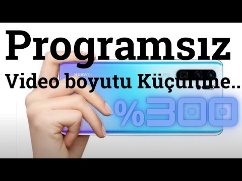 Programsız video boyutu küçültme