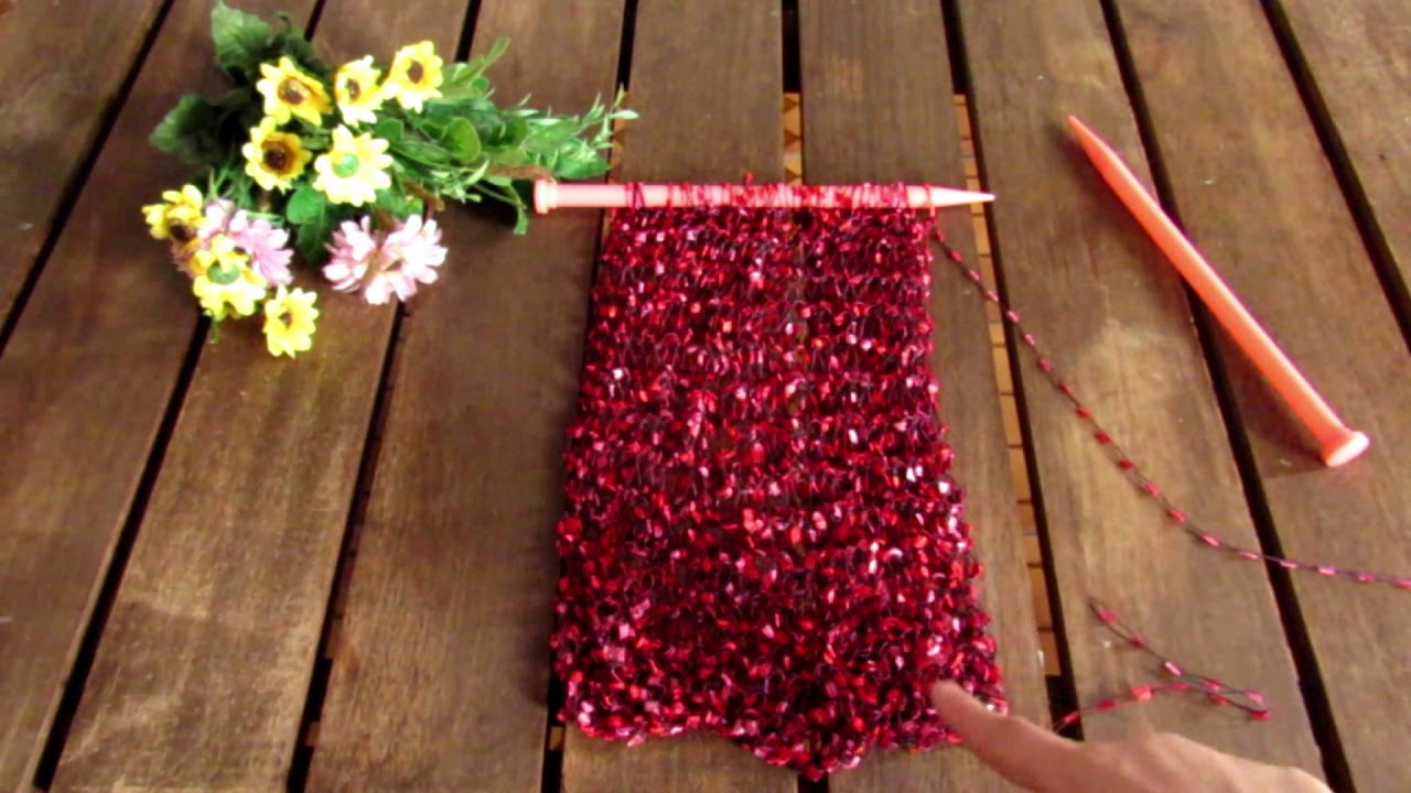 Vídeo Aula - Lenço de Tricô Losango - Profª Deise