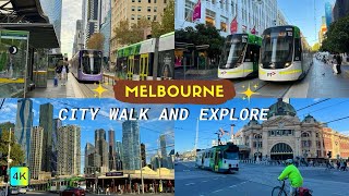Melbourne City Walk And Explore 4K |Melbourne City Walk 4K