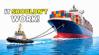 How Tugboats Move Ships 100x Their Size