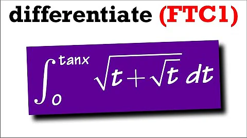 Fundamental theorem of calculus (part 1) example#1