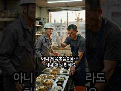 1인분은 안 받는 식당의 최후 #중년 #시니어
