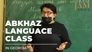 Learning Abkhaz language in Georgia