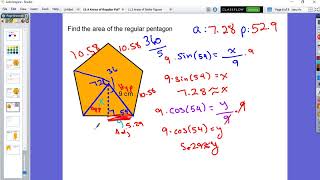 11.4 Areas of Regular Polygons and Composite Figures