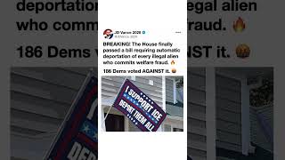 House Passes Deportation Bill After Welfare Fraud Debate 🇺🇸