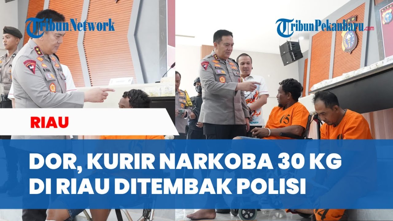 KRONOLOGI Polisi Tembak Kurir 30 Kg Sabu di Riau, 2 Pelaku Ditangkap