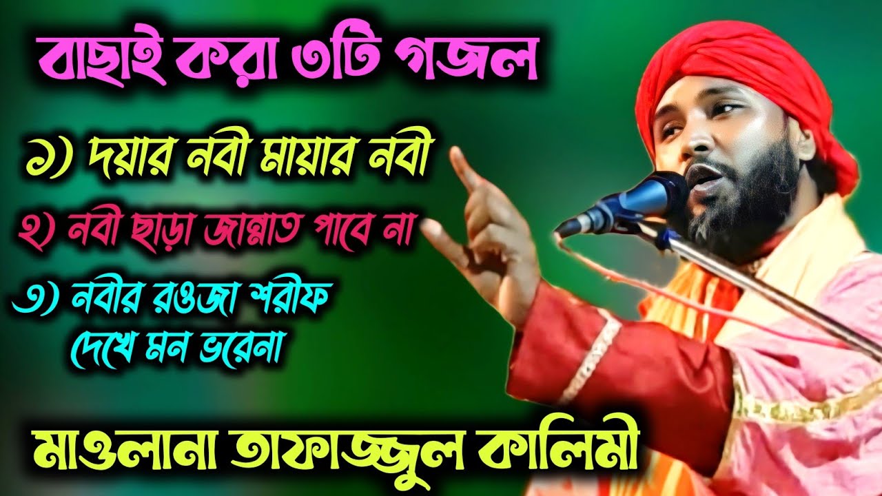 tafajul kalimi gojol / দয়ার নবী মায়ার নবী / মন ভরানো গজল / বাছাই করা তিনটি গজল