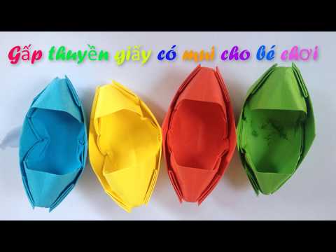 Video Hướng dẫn cách gấp thuyền giấy origami | Thuyền giấy... - youtube