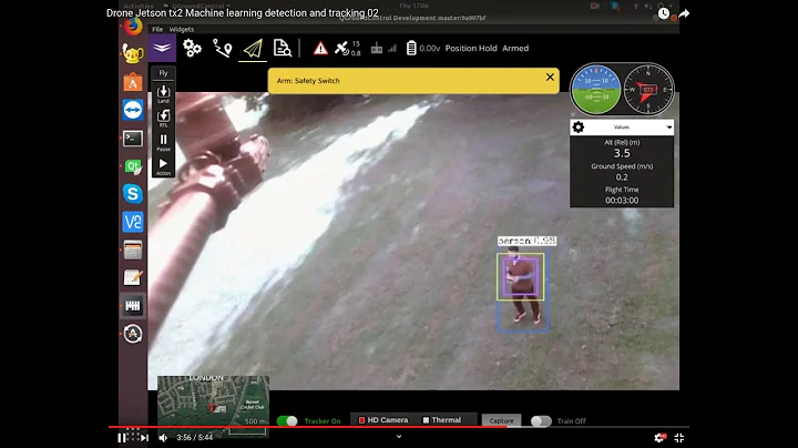 Drone Jetson tx2 Machine learning detection and tracking with TensorRT 02