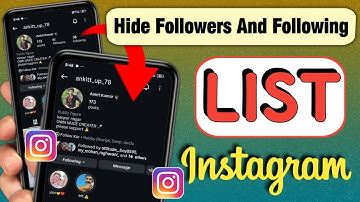Instagram Followers And Following Hide Kaise Kare | How to hide followers on instagram