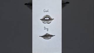 How to draw Lips ✏️  #drawing #sketch #howtodraw #tutorial #shorts