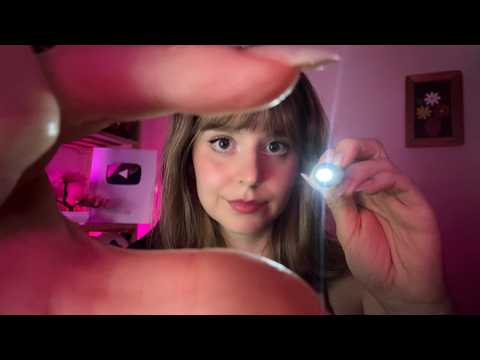 ASMR | Teste de reflexo (lanterna, dedos mágicos, blink blink)