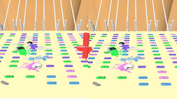 Bridge race - gameranx, falcon, android game - Disco run Mix level Android, iOS - kids cartoon