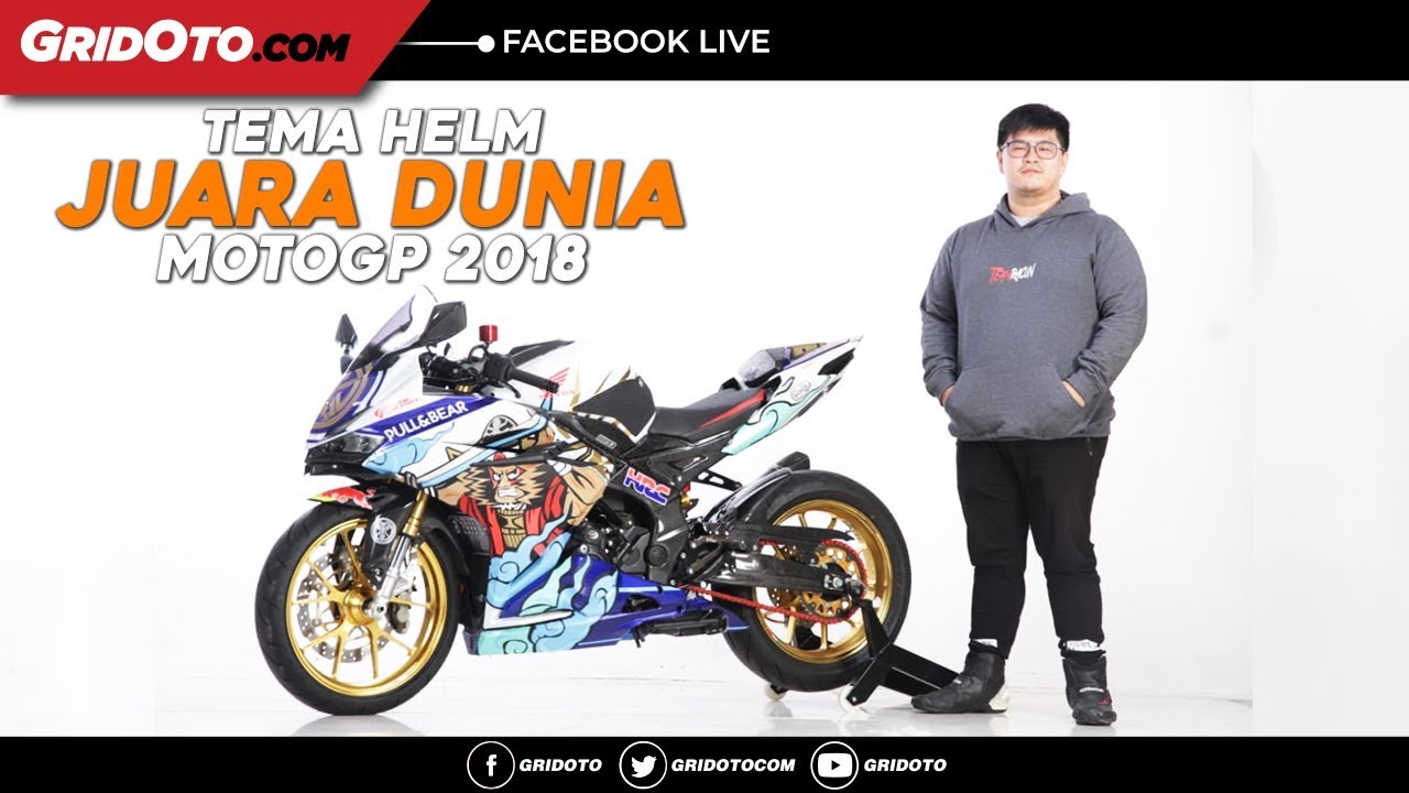 CBR250RR Modifikasi Tema Helm Juara Dunia MotoGP Marc Marquez YouTube