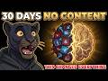 Your Brain On 30 Days Of No Content — The Truth Nobody Is Talking About