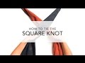 Instructions how to tie a furoshiki square knot