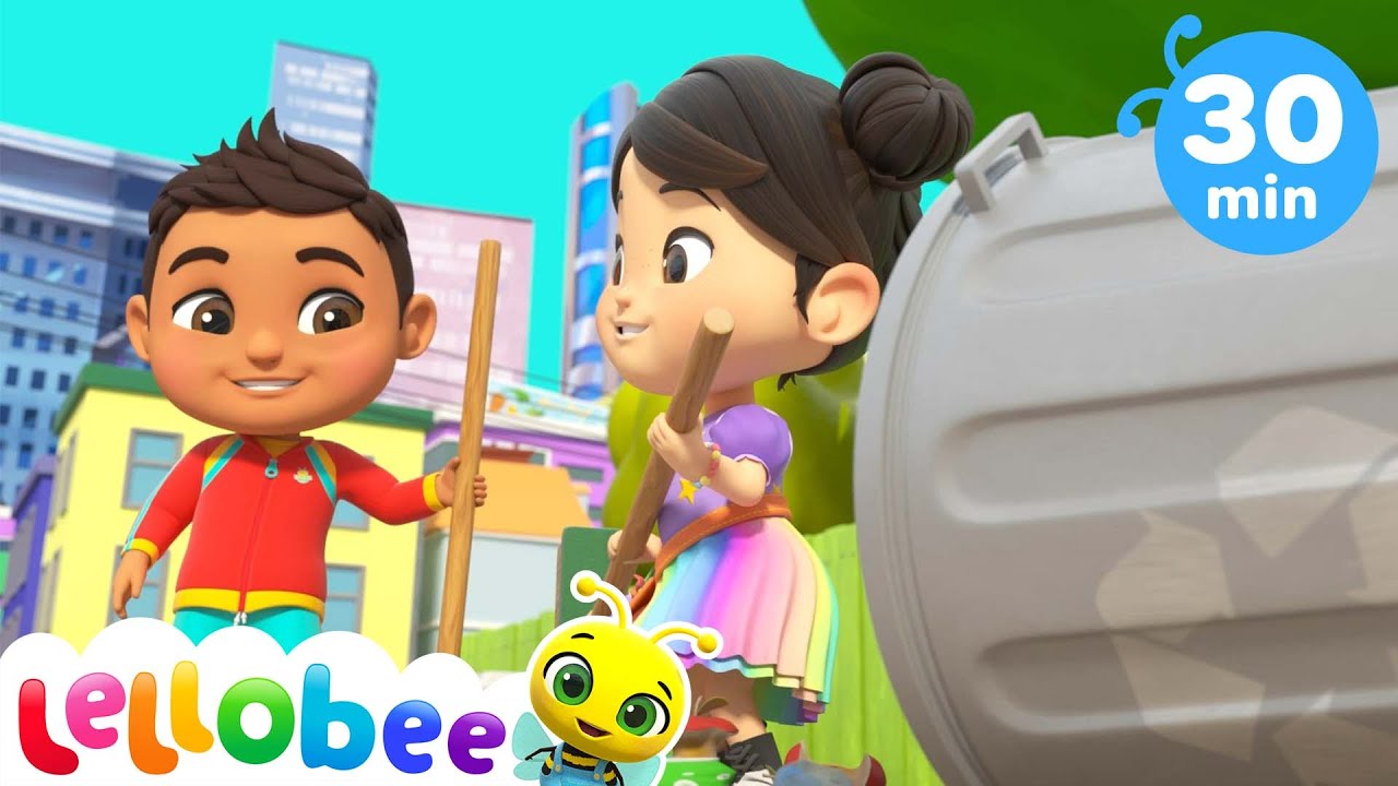 ⁣Lellobee | The Teamwork Song | @LellobeeSingAlong |  Moonbug Play and Learn