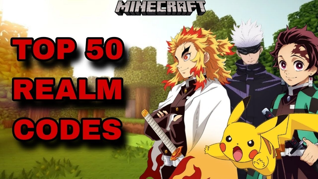 TOP 50 BEST REALM CODES FOR MINECRAFT BEDROCK EDITION! - YouTube