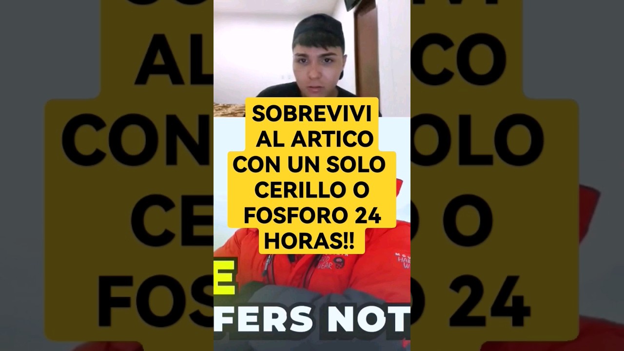 SOBREVIVI AL ARTICO CON UN SOLO CERILLO O FOSFORO 24 HORAS!! - mi reacción