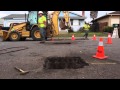 Healdsburg, CA Water Service Utility Cut Repair with EZ Street Asphalt