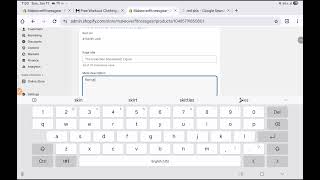 How to add or change the shopify product title tag and description. 
