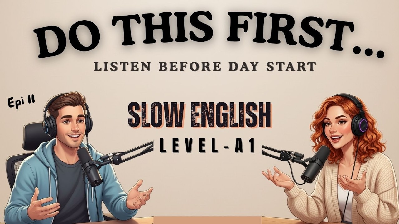 Do This Before You Start Your Day | English Podcast For Easy English Guide
