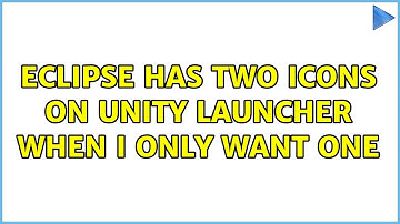 Ubuntu: Eclipse has two icons on unity launcher when I only want one