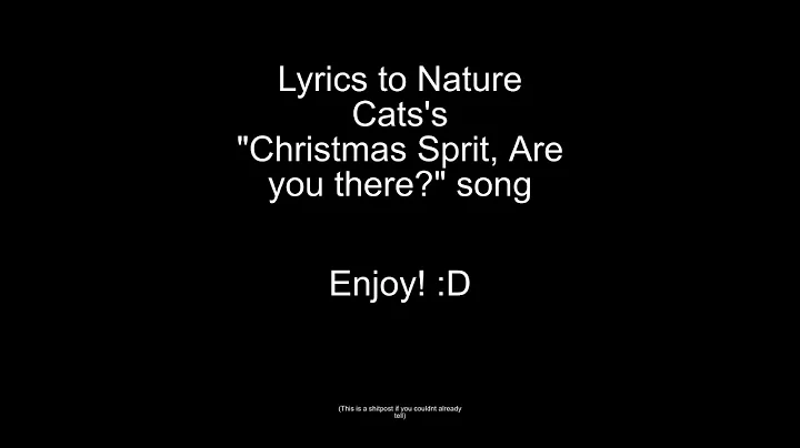 Christmas Spirit, Are you there? - Nature Cat Lyrics