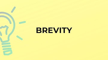 What is the meaning of the word BREVITY?
