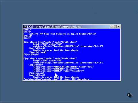 Lesson6 An Applet with Parameters in a JSP | Java Servlet JSP Tutorial