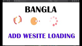 Awesome Loading Animation within 2 Minutes | Bangla HTML/CSS Tutorial 2020