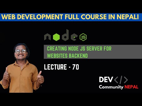 Backend Tutorials: Create Node Js Server for Backend | DEV COMMUNITY NEPAL