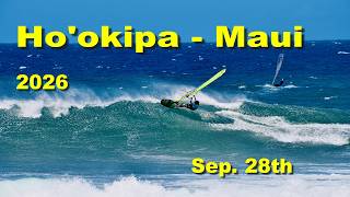 🔥Hookipa Big Wave Session – Drone Power & Windsurf Action 🌊🌊🌊 #maui #windsurfing #dronevideo