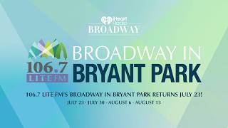 Backstage At Broadway In Bryant Park 2026 With The Lost Boys, Moulin Rouge, Hadestown & More!