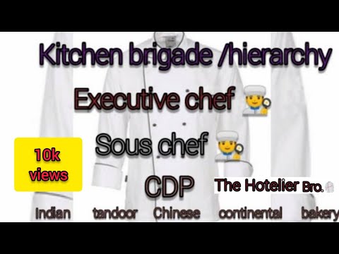 kitchen brigade/hierarchy what is the duties of all chefs in a kitchen