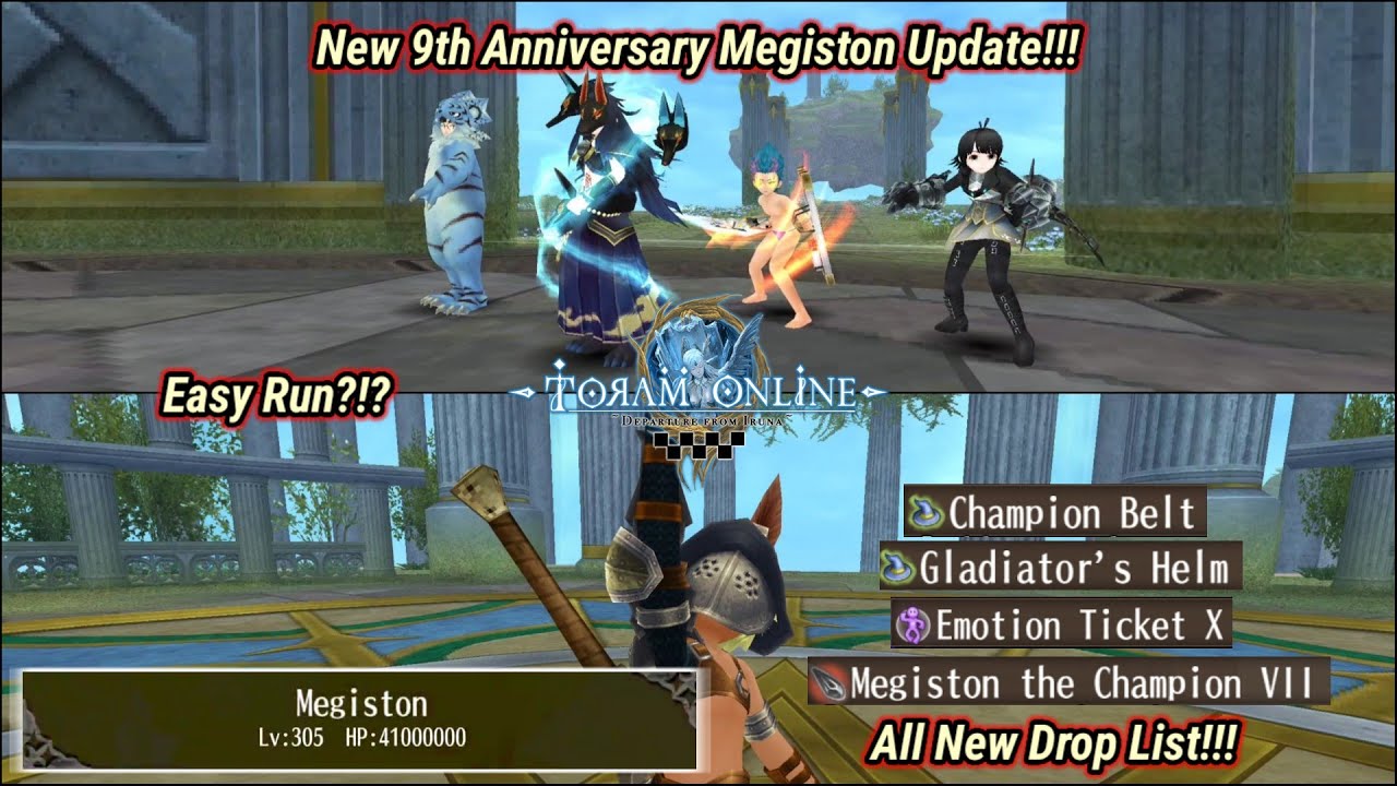 Toram Online - New 9th Anniversary Megiston Updates! | All New Drop ...