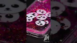 Panda Pink Glitter Silicone Case For Apple Iphone X Xr Xs Max
