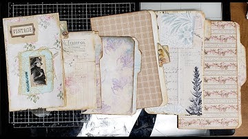 #roxysweeklychallenge  - Wk 15 - Book Page File Folder Journal Spots [Tutorial]