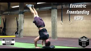 Eccentric Freestanding HSPU: Gymnastics Programming