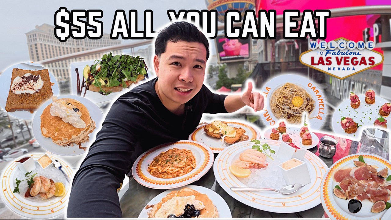 $55 ALL YOU CAN EAT Brunch Buffet on the Las Vegas Strip?!