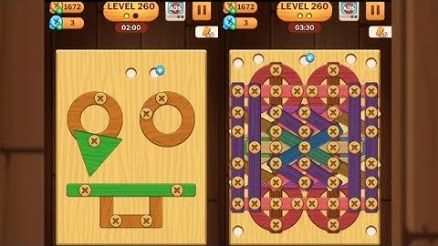 Screw Puzzle: Wood Nut & Bolt - Level 260