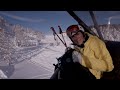 Taske i stolelift - To på ski