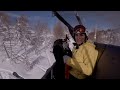 Taske i stolelift - To på ski