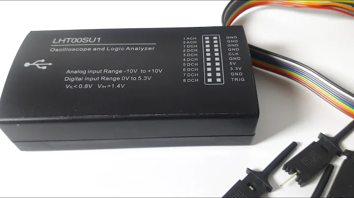 testing the LHT00SU1 logic analyzer