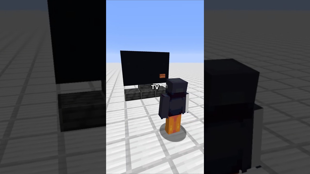 ZEROU Minecraft numa TV de 1925!