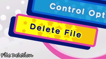 Kirby Star Allies - File Deletion Screen